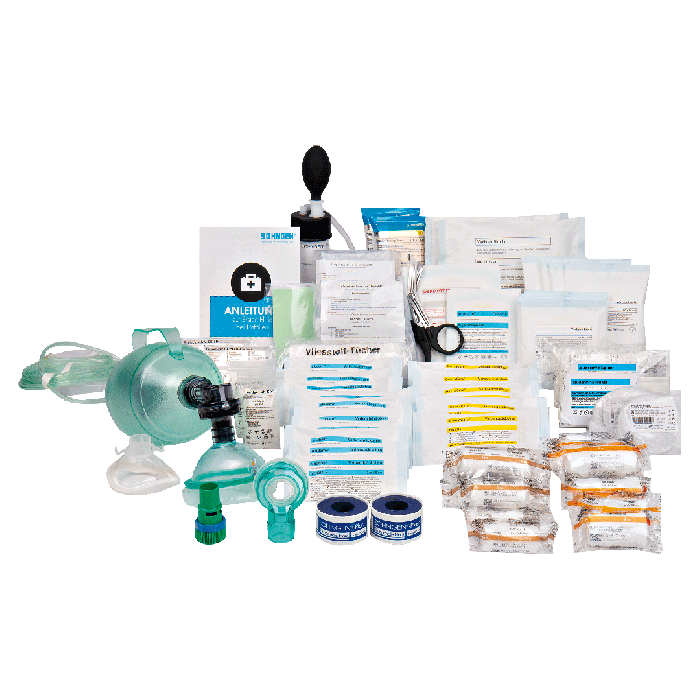 Contents of the Large DIN 14143 Fire Department First Aid Kit