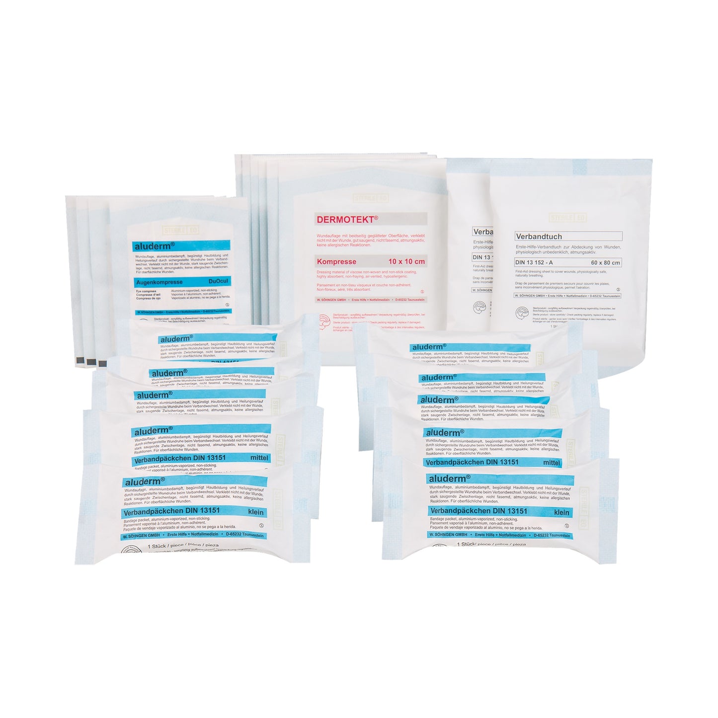 Replacement Kit for Sterile Products, Standard Filling, DIN 13169