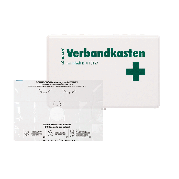VBK KIEL KU-white with standard DIN 13157 insert and resuscitation mask