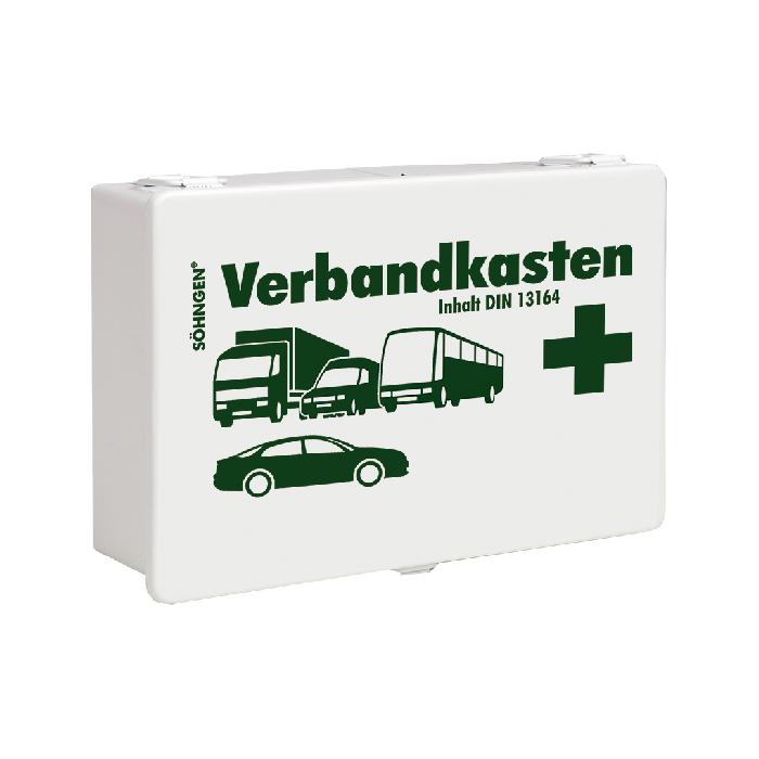 ST White Automotive First Aid Kit with Standard Contents, DIN 13164
