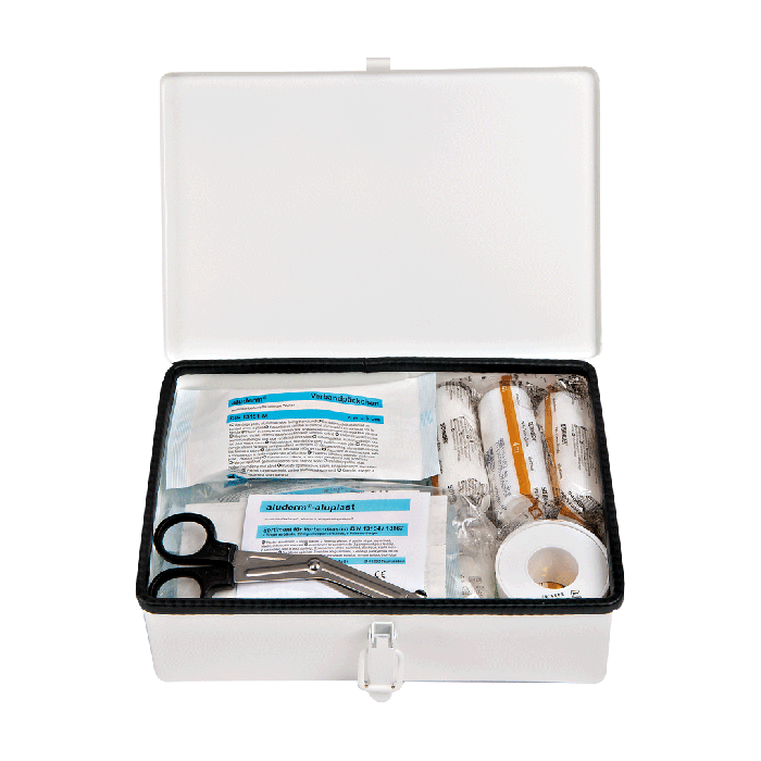 ST White Automotive First Aid Kit with Standard Contents, DIN 13164