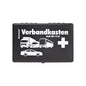 KU Black Car First Aid Kit with Standard Contents, DIN 13164