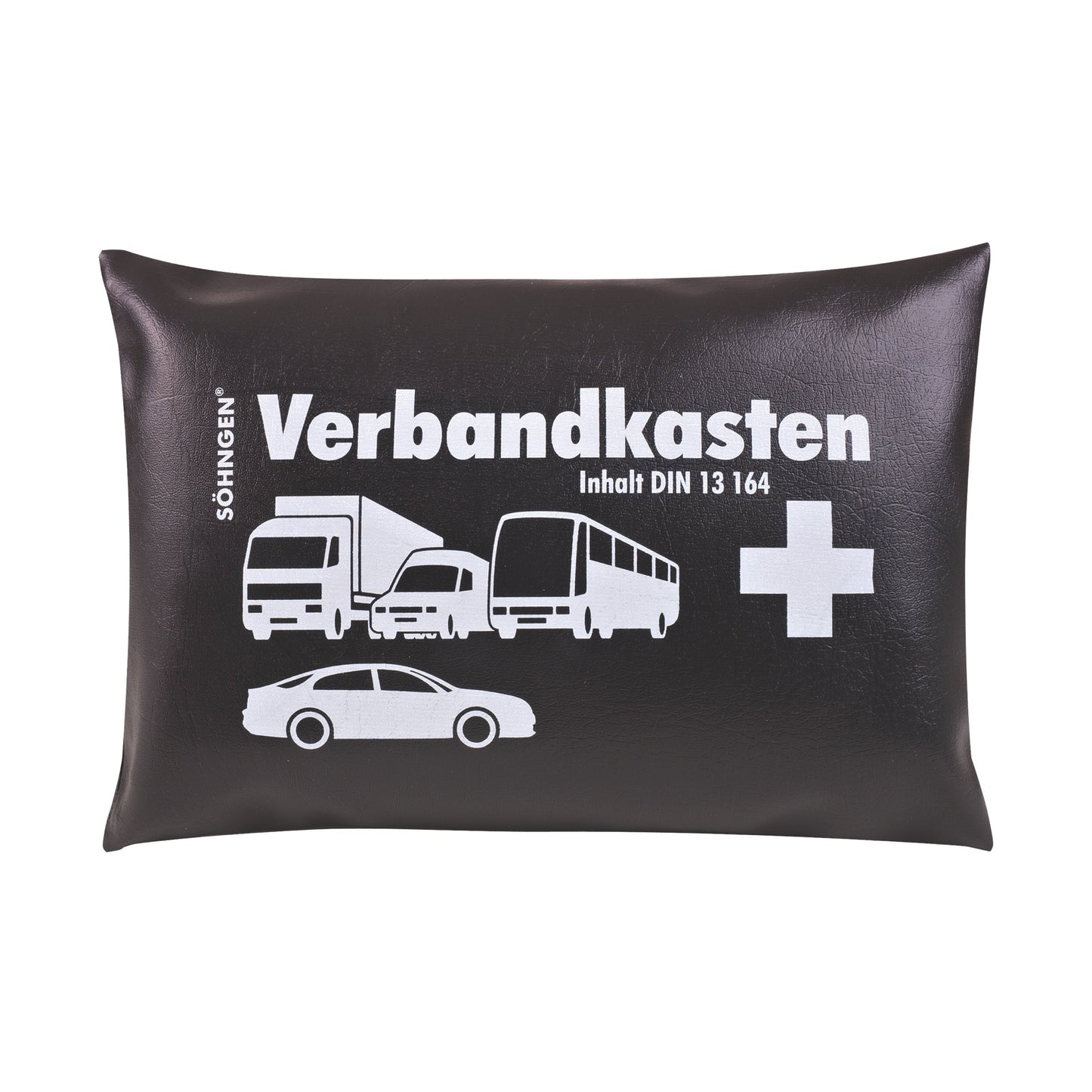 Black Car First-Aid Kit with Standard Filling, DIN 13164