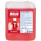 A 10-liter container of Dr. Schnell MILIZID LEMONFRESH from DR.SCHNELL GmbH & Co. KGaA, a powerful sanitary cleaner concentrate with a lemon scent, features a red label with product information and images of a toilet and a sink.