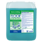 A 10-liter container of Dr. Schnell FLOOR EXPERT by DR.SCHNELL GmbH & Co. KGaA is equipped with a green-blue label with cleaning machine graphics and German instructions. The blue-green liquid is ideal for professional floor cleaning.