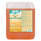 A 10-liter container made of transparent plastic with orange liquid and the label "FORMAT HAT" contains Dr. Schnell FORMAT H intensive cleaner from DR.SCHNELL GmbH & Co. KGaA, with product, safety, and application instructions in German for professional use.