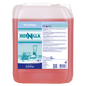 A 10-liter container of Dr. Schnell HORNILLA from DR.SCHNELL GmbH & Co. KGaA, filled with red liquid. The German label displays product information, usage instructions, and safety symbols for powerful cleaning.
