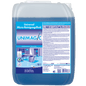 A 10-liter container of Dr. Schnell UNIMAGIC from DR.SCHNELL GmbH & Co. KGaA features a handle and a large label with product information, usage instructions, certification logos, and a cleaning cart graphic.