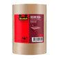 A roll of Scotch® packaging tape for secure sealing, 50 mm x 66 m, from 3M Deutschland GmbH is equipped with a red label with product information and a barcode; the tape is transparent.