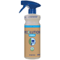 The Dr. Schnell ECOLUTION hand spray bottle empty 500 ml from DR.SCHNELL GmbH & Co. KGaA is made from 100% recycled plastic and is particularly environmentally friendly with a blue spray head and a brown label with environmental icons.