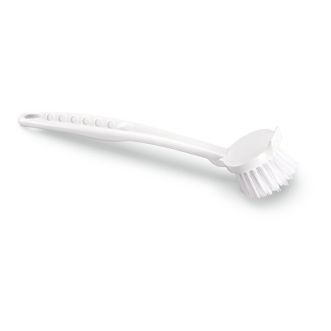 The Nölle Profi Brush dish brush (24 cm) made of plastic with medium-hard bristles and ergonomic handle ensures a secure grip. 1 piece, by Nölle Profi Brush Bürsten- & Pinseltechnik e.K., depicted on a white background.