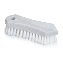The Nölle Profi Brush All-Purpose Brush 18 cm from Nölle Profi Brush Brush & Paintbrush Technology e.K. features hard PP bristles and a handle hole, ideal for cleaning, here in gray plastic on a white base.