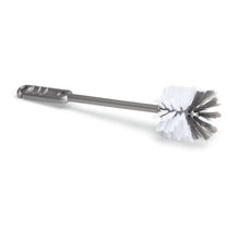 The Nölle Profi Brush glass and cup brush (30 cm, PP and nylon bristles) from Nölle Profi Brush Bürsten- & Pinseltechnik e.K. with a gray handle and white/dark gray bristles is shown on a white background.