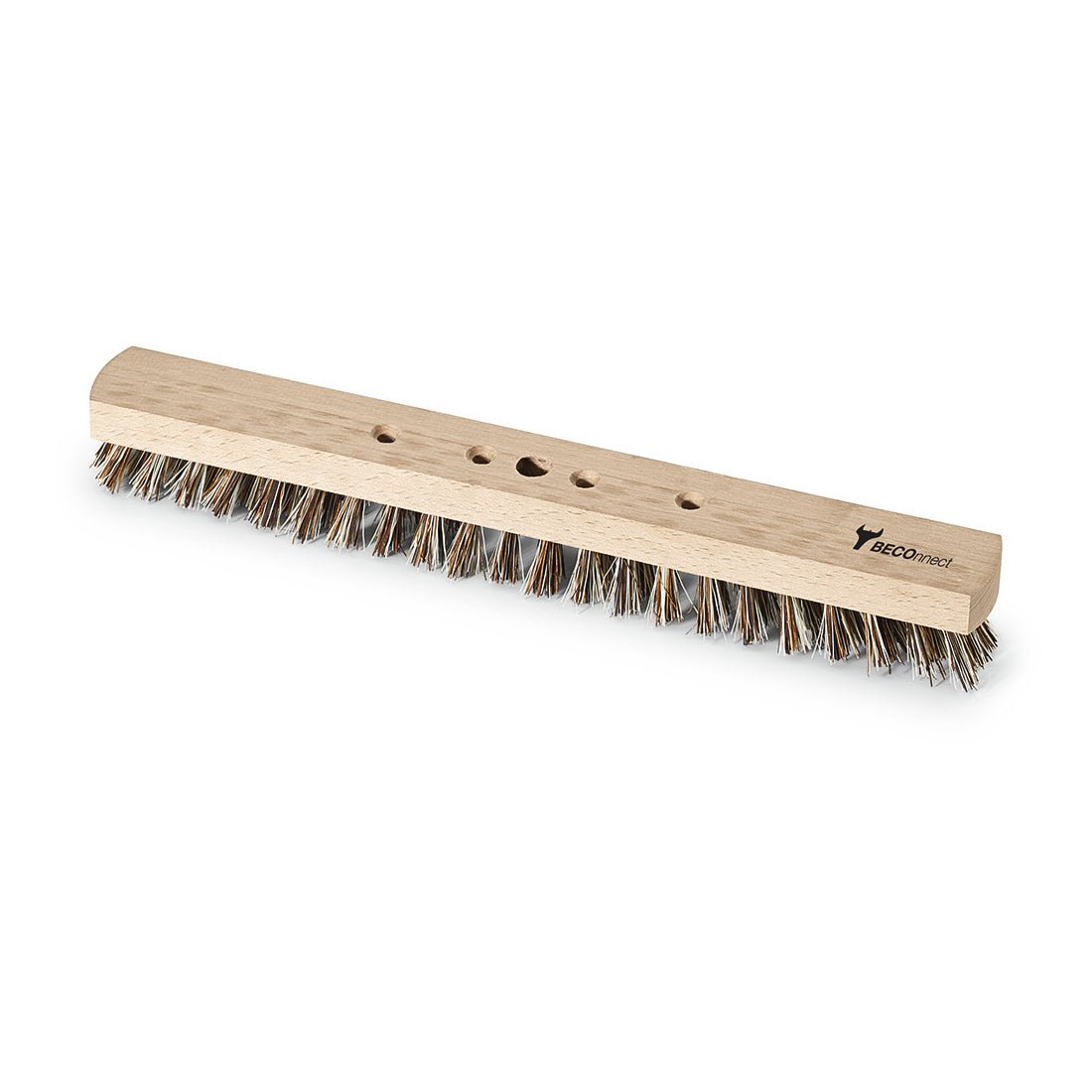 The Nölle Profi Brush BECOnnect 40 cm large area wiper features a robust wooden head with stiff bristles, grip holes, and a logo. It is compatible with the BECOnnect system and is ideal for cleaning large areas. Brand: Nölle Profi Brush Brushes & Brush Technology e.K.