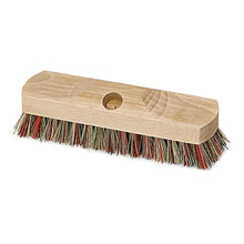 The Nölle Profi Brush Acid Scrubber Union/Elaston, 23 cm, from Nölle Profi Brush Bürsten- & Pinseltechnik e.K., features extra-hard, multicolored bristles and a central hole for handle attachment - ideal for professional cleaning under heavy use.