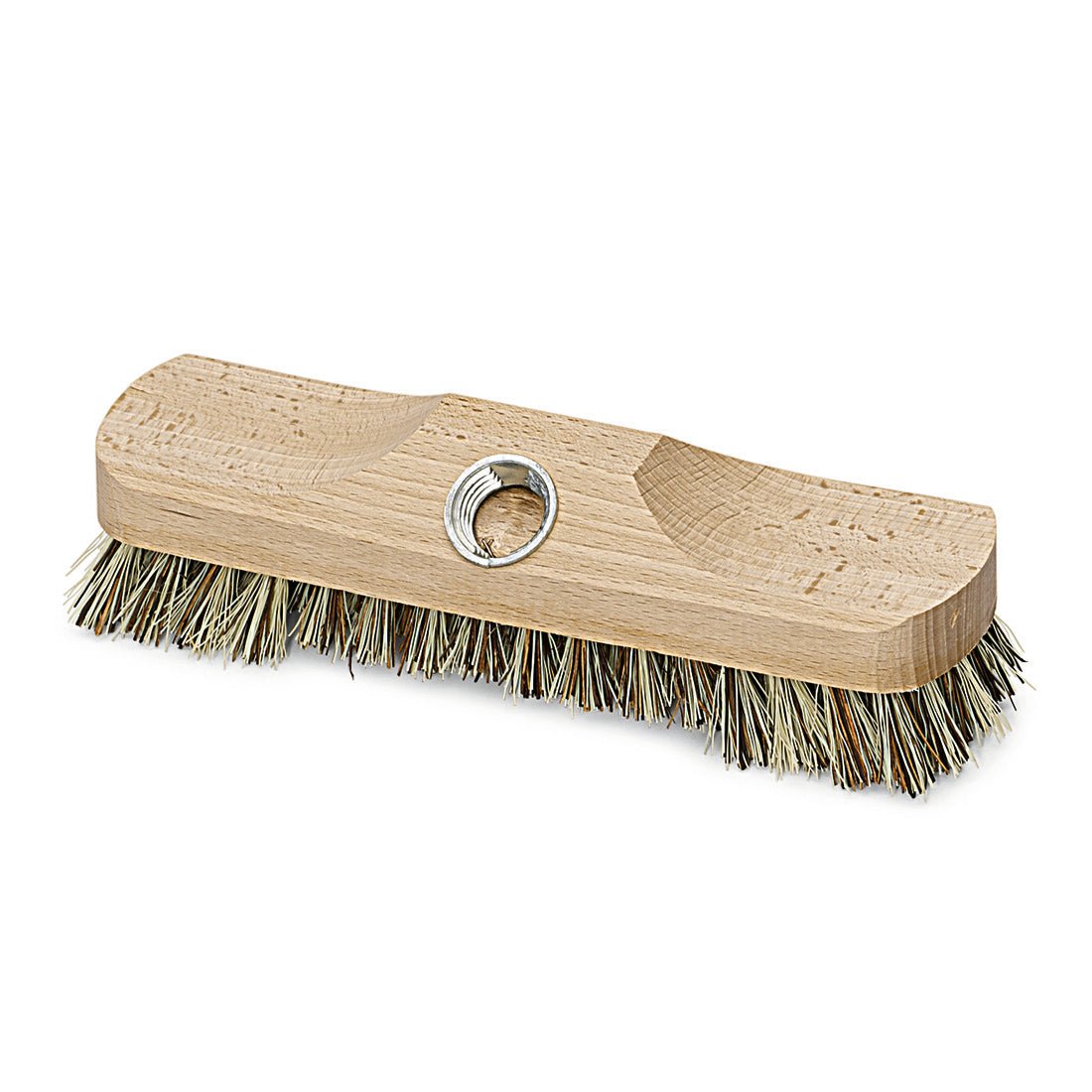 The Nölle Profi-Bürste Scrubber Union 22 cm, extra hard with thread from Nölle Profi Brush Brush & Paintbrush Technology e.K., is ideal for intensive cleaning tasks and features extra hard bristles for effective cleaning. Pictured against a white background.