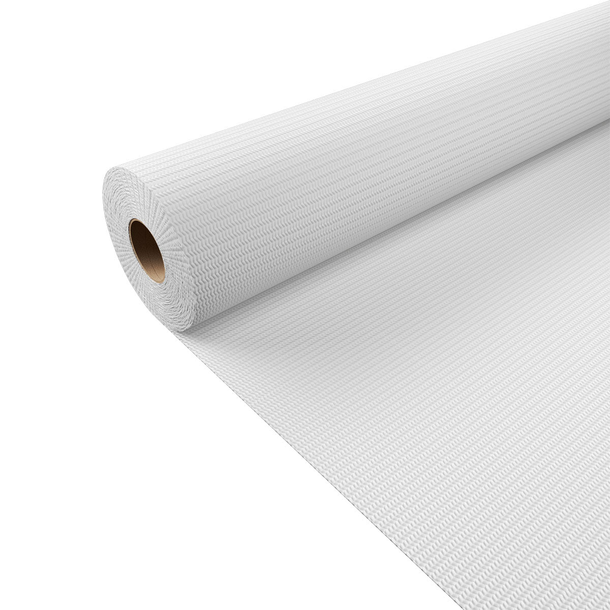 The Duni GmbH tablecloth underlays 20 x 1.10 m roll, ideal as table protection for celebrations and events, is partially unrolled on a white background, with a visible inner cardboard roll on the left.