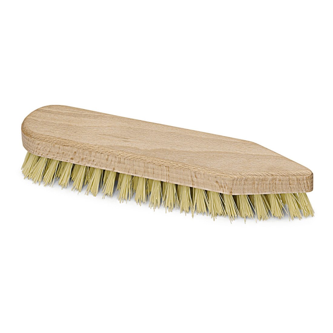 The Nölle Profi-Bürste scrubbing brush, 20 cm, pointed-round from Nölle Profi Brush Bürsten- & Pinseltechnik e.K. has a wooden handle and dense, stiff fiber replacement bristles for effective cleaning. 1 piece included.