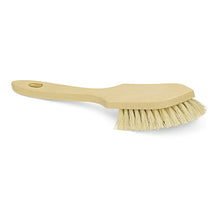 The Nölle Profi Brush handle brush 28 cm, medium-hard, made of heat-resistant Thermo-PET from Nölle Profi Brush Bürsten- & Pinseltechnik e.K., with a hole in the handle, is pictured on a white background.
