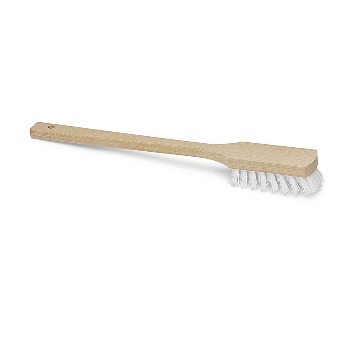 The Nölle Profi Brush Long Handle Brush 42 cm, PP-white with hard bristles from Nölle Profi Brush Brush & Paintbrush Technology e.K. is designed for tough cleaning and is depicted on a plain white background.