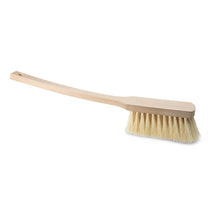 The Nölle Profi Brush fender brush 50 cm from Nölle Profi Brush Bürsten- & Pinseltechnik e.K. has a long wooden handle and light natural fiber bristles, ideal for car care, depicted on a white background.