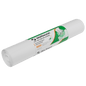 A white roll of garbage bags from EMIL DEISS KG is equipped with a green-white label with German and English information, the size 270+270x580 mm, an illustration of a trash can liner, and the product name DEISS 36003 Roll (50 pieces) for quality assurance.