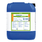 A blue 12 kg plastic container labeled "Dr. Schnell PEROTEX SUPER H" from DR.SCHNELL GmbH & Co. KGaA, a high-performance cleaner for professional use, with product codes and multilingual instructions on the white-green label.