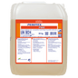 A 30-kg plastic container of Dr. Schnell PEROTEX PUR dish cleaner for commercial dishwashers (DR.SCHNELL GmbH & Co. KGaA) with a white cap, hazard labels, and a front label with product information and safety instructions.