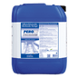 A 12 kg canister made of blue plastic from Dr. Schnell PERO FOAM, a self-foaming, bleaching, chlorinated surface cleaner by DR.SCHNELL GmbH & Co. KGaA, designed for effective surface cleaning.