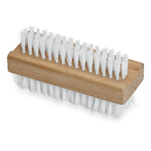 The Nölle Profi Brush hand washing brush double-sided (10 cm, hard PP bristles, white) from Nölle Profi Brush Bürsten- & Pinseltechnik e.K. features dense, hard bristles on both sides and is depicted on a plain white background.