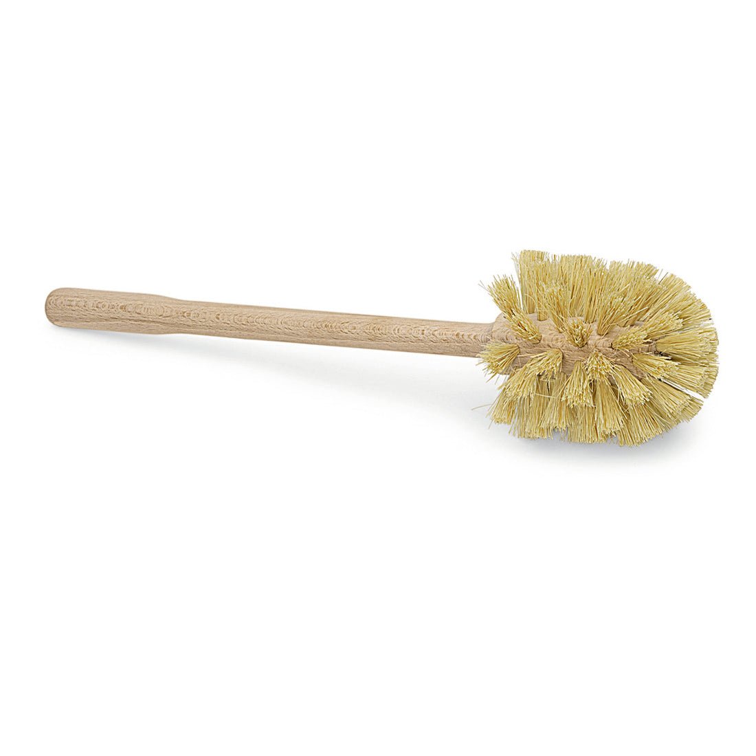 The Nölle Profi Brush toilet brush made of wood with natural fibers (39 cm, Ø 90 mm) from Nölle Profi Brush Bürsten- & Pinseltechnik e.K. ensures effective, eco-friendly, and sustainable toilet cleaning thanks to its round head.
