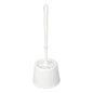 The Nölle Profi Brush toilet set (Ø 75 mm) with white PP bristles and black dirt zone stands in the holder - perfect for hygienic toilet cleaning. From Nölle Profi Brush Brushes & Brush Technology e.K.