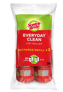 Scotch-Brite™ Everyday Clean Replacement Lint Roller, 30 Sheets, 2/Pack | Pack (2 pieces)