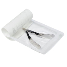 The Hartmann MediSet® staple remover (by Paul Hartmann AG) is individually sterile packaged and sealed in a clear packaging with a partially unrolled white paper backing. The background is white.