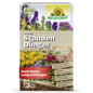 A box of Neudorff Shop Azet Perennial Fertilizer, an organic fertilizer for gardens and perennials, with colorful flowers and German product information on the front.