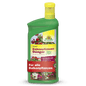 A green bottle of Neudorff Shop Azet Liquid Balcony Plant Fertilizer with a yellow cap is labeled with flowers and German text, ideal for all balcony plants like summer flowers and window boxes.