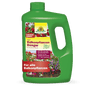 A green plastic bottle of Azet Liquid Balcony Plant Fertilizer from Neudorff Shop for balcony plants and summer flowers, with a green cap, carrying handle, and a colorful label with flowers and product information.