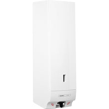 The CWS ParadiseLine foam soap dispenser Foam Slim Non-Touch in white features a rectangular wall design with a transparent window for the fill level and a touchless sensor at the nozzle for optimal hygiene.