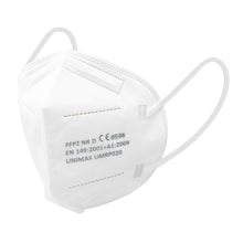 The ARNOMED FFP2 mask without a valve from ARNOWA GmbH is a white particle-filtering half mask with visible ear loops and printed certification, depicted on a plain white background. Delivered in a box of 10 pieces, it offers reliable protection.