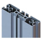 Close-up of the gray aluminum TASKI Trolley console - wide (replacement console for the TASKI Trolley Micro/Mini/Midi - wide, 1 piece) from Diversey Deutschland GmbH & Co. OHG, with multiple internal channels and grooves.
