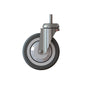 The TASKI Trolley Wheel - Carpet Floors (125mm), a steerable wheel from Diversey Deutschland GmbH & Co. OHG, is ideal as a replacement wheel for the TASKI Trolley and cleaning devices, delivered in a single pack for carpet floors.
