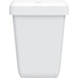 The CWS ParadiseLine waste container Paper Bin is a simple, rectangular white plastic container (43 l) with a lid and smooth surfaces, depicted on a white background. Simple and functional design with only a small label on the lid.
