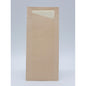 A single Sacchetto Zelltuch 190 x 85 mm by Duni GmbH stands upright with a folded napkin partially visible protruding from the top pocket, against a plain light background.