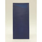 A tall, rectangular, dark blue envelope by Duni GmbH stands upright against a plain background. The partially open flap reveals a textured lining - ideal for holding Sacchetto Zelltuch 190 x 85 mm.