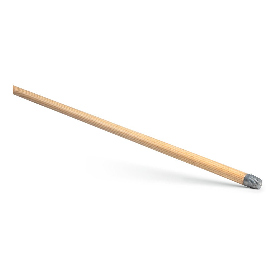 The Nölle Profi Brush broom handle 24x1,400 mm from Nölle Profi Brush Bürsten- & Pinseltechnik e.K. is equipped with a metal thread, making it durable and perfect for daily cleaning tasks. Pictured on a white background.