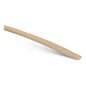 A close-up of the Nölle Profi Brush shovel handle bent, 130 cm, Ø 41 mm made of ash by Nölle Profi Brush Brush & Paintbrush Technology e.K., with a bent, tapered end against a white background.