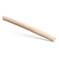 The Nölle Profi Brush T-handle 1,100 mm made of ash, curved with egg-shaped handle, for spades and shovels (DIN 2015200), by Nölle Profi Brush Brush & Paint Technology e.K., presents itself bright and smooth with a rounded end.