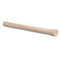 The Nölle Profi Brush mason hammer handle (300 mm, ash, Rhenish form) from Nölle Profi Brush Brush & Paintbrush Technology e.K. is a smooth cylindrical hammer handle with a rounded end, depicted on a white background.