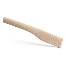 The Nölle Profi Brush Axe/Crowbar Handle DIN 7295, Ash from Nölle Profi Brush Brush & Paint Technology e.K. is a robust, slightly curved ash wood handle according to DIN 7295 on a white background.