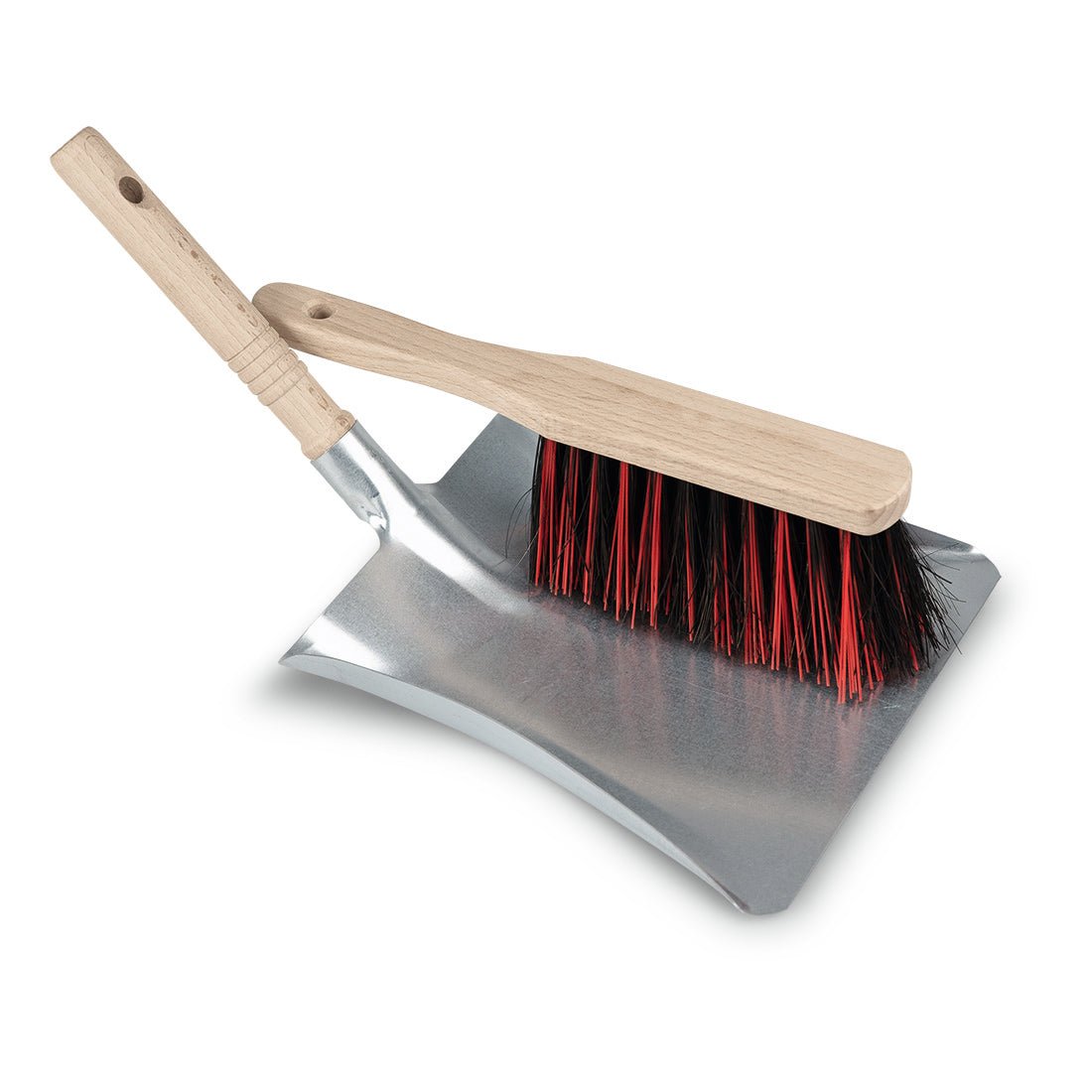 The Nölle Profi Brush sweeping set (38x22 cm, Arenga-Elaston bristles, wooden handle, metal) from Nölle Profi Brush Bürsten- & Pinseltechnik e.K. is depicted on a white background.